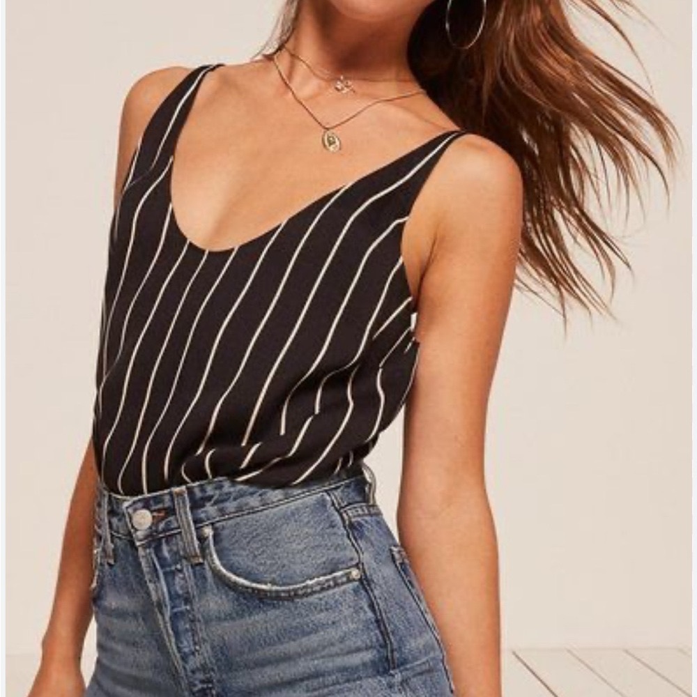 Reformation Lima Stripe Tank Top - like new